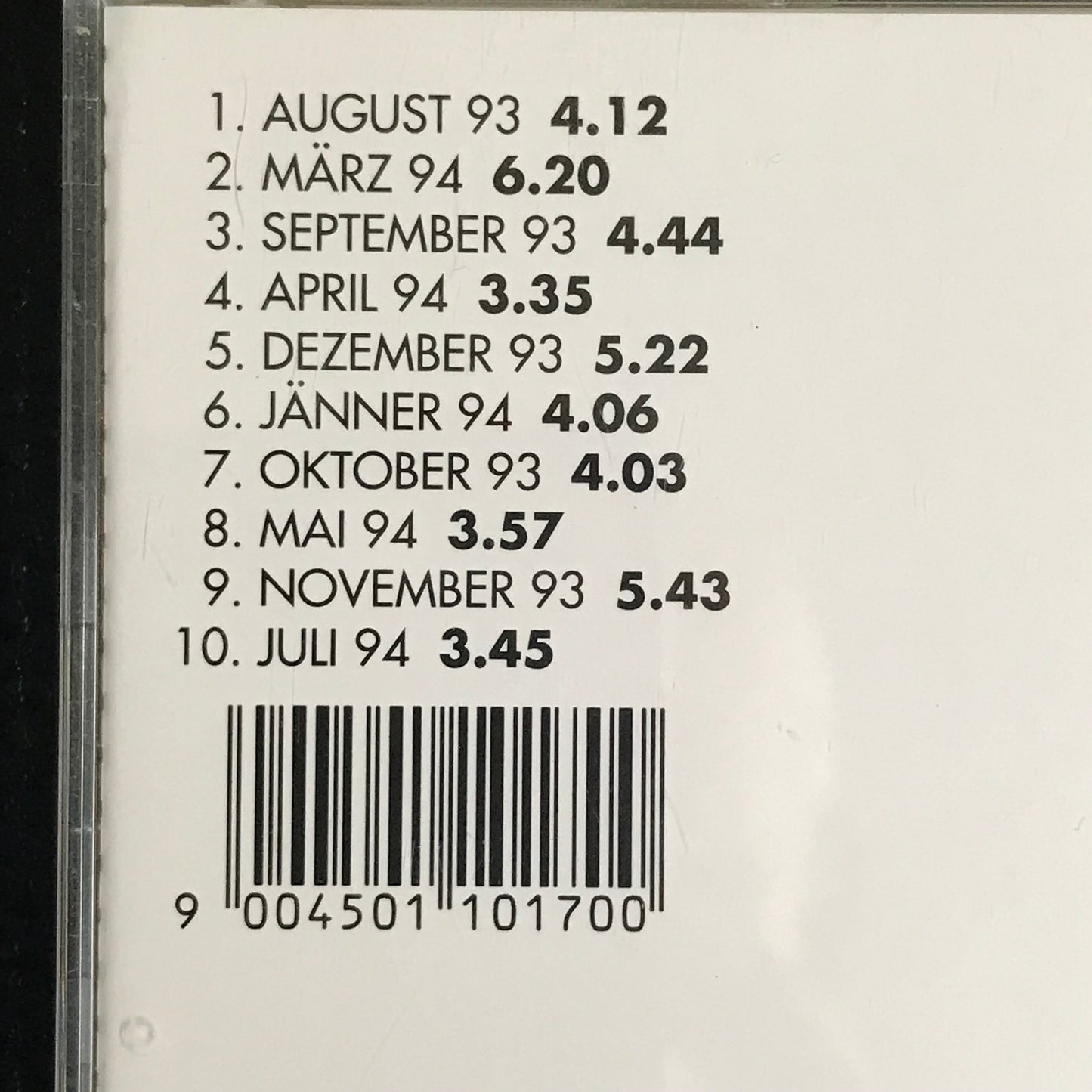 CD SAITENWEISE
